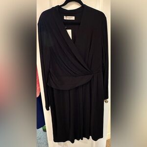 M.M. LaFleur black jersey dress.